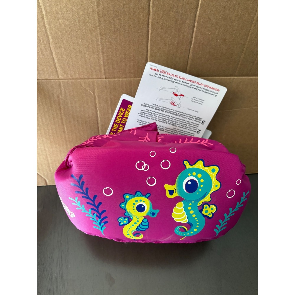Stearns Puddle Jumper Child Life Vest Pink Seahorse 33-55 lbs USCG Approved NEW